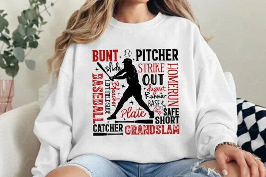 Baseball Bunt Pitcher DTF Transfer Design