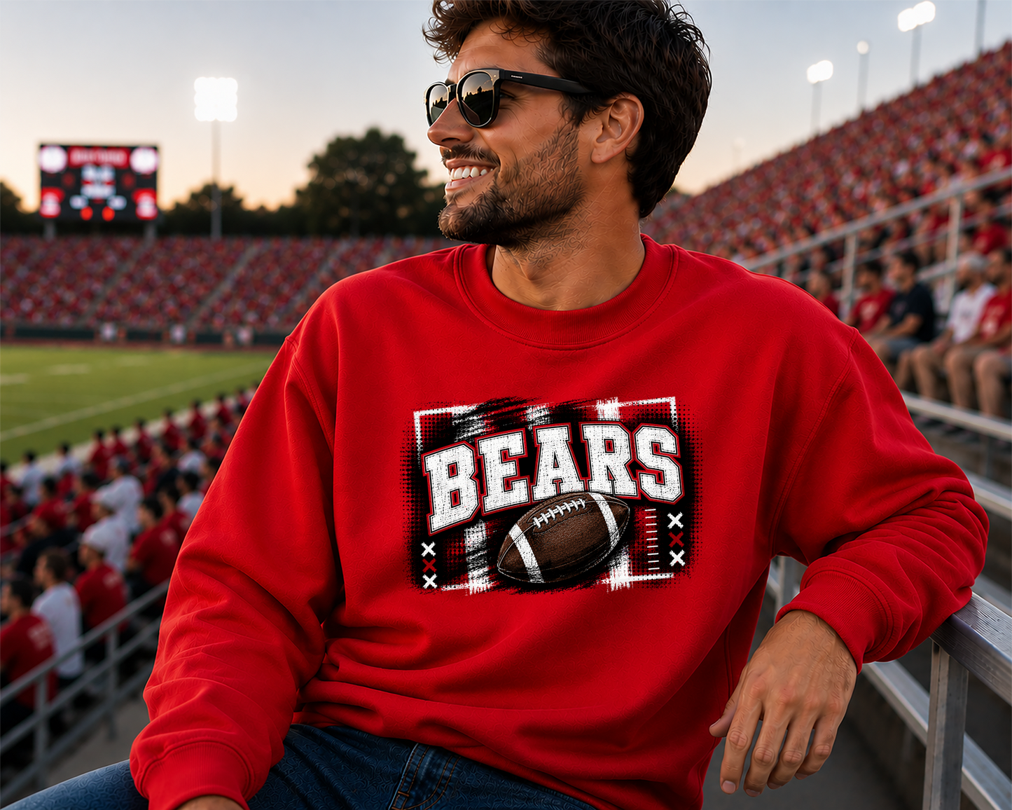 Mascot Gridiron Grunge DTF Transfer