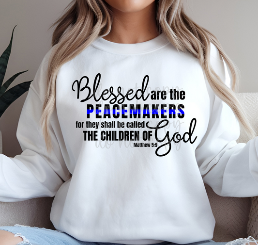 Blessed are the peacemakers Police DTF Transfer Design