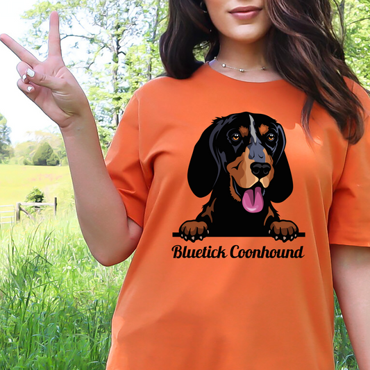 Bluetick Coonhound DTF Transfer Design