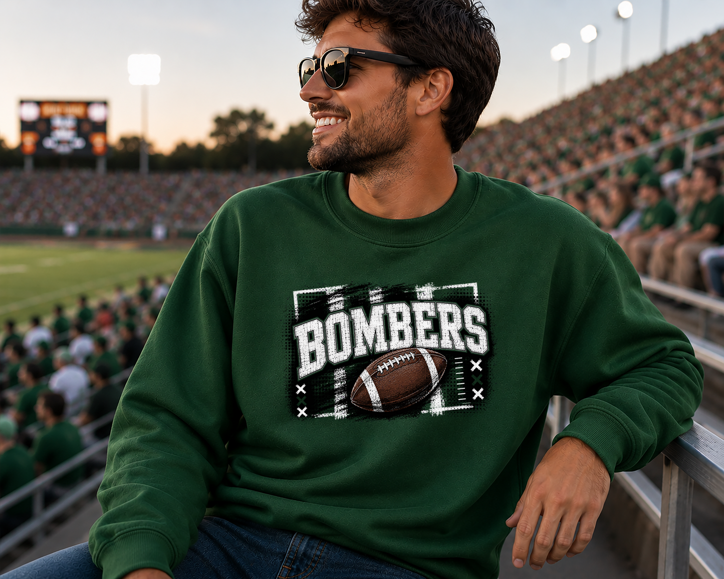 Mascot Gridiron Grunge DTF Transfer