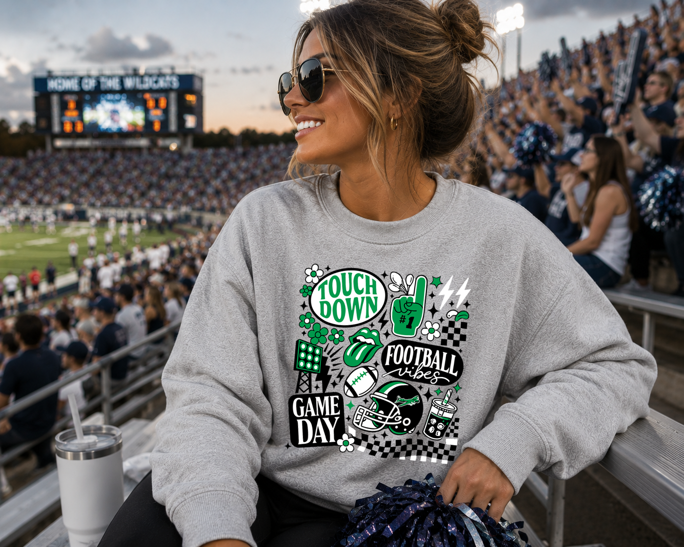 Mascot Football Vibes DTF Transfer