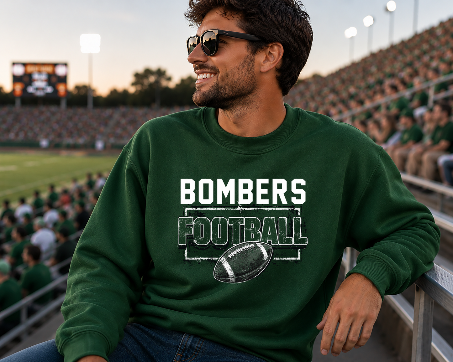 Mascot grunge football DTF Transfer