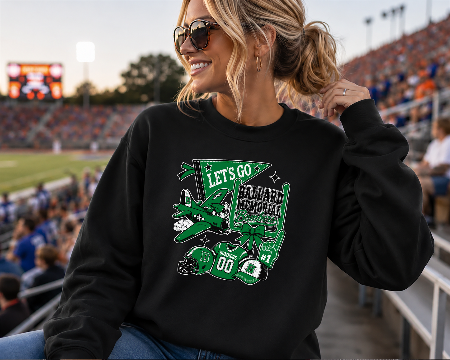 Mascot sideline spirits DTF Transfer