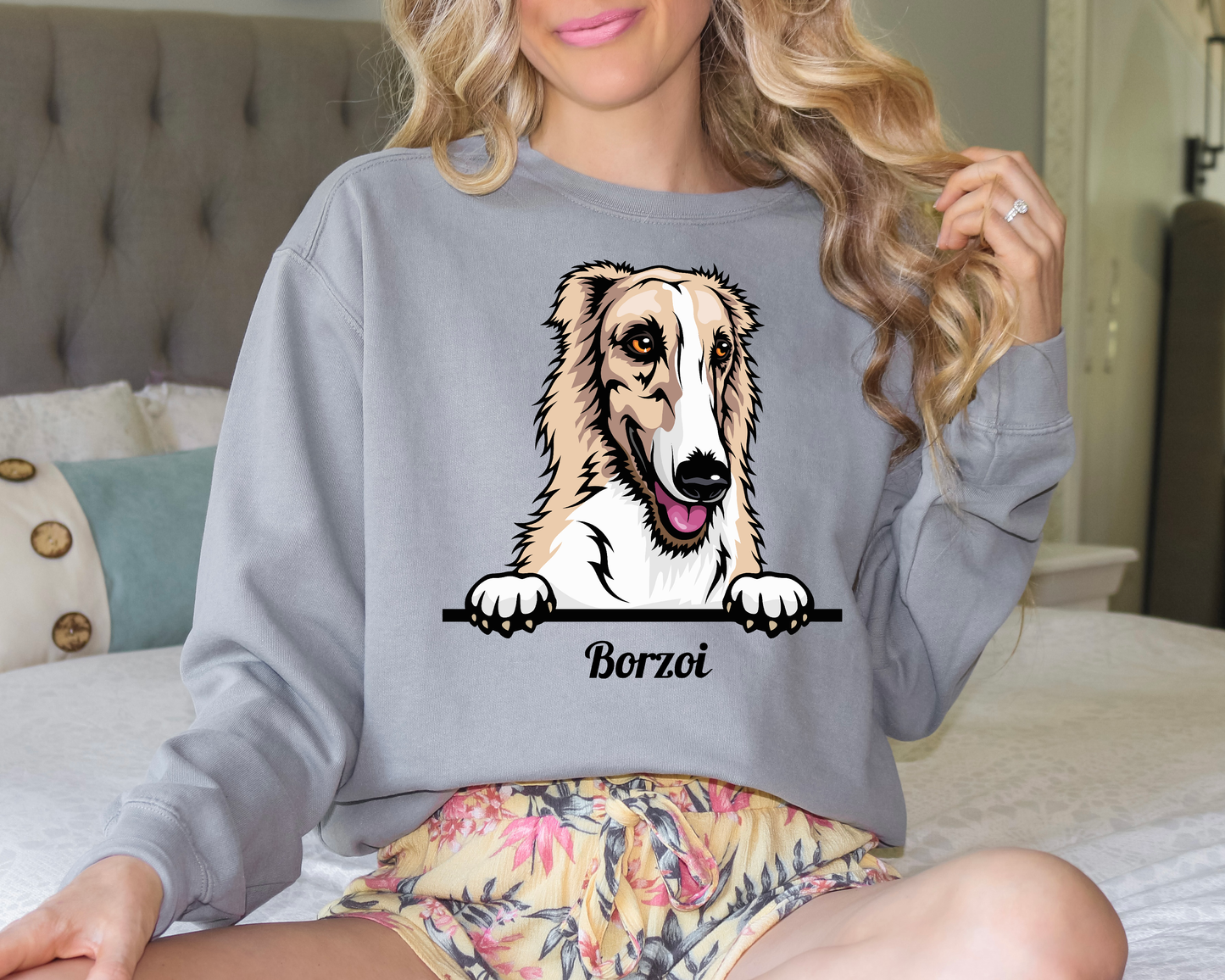 Borzoi DTF Transfer Design