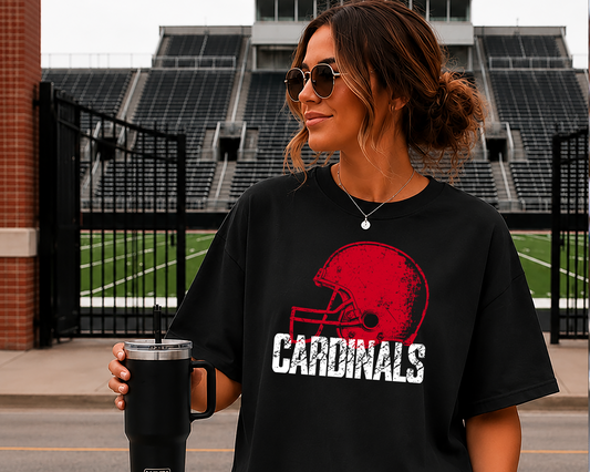 Mascot Grunge distressed football helmet DTF Transfer