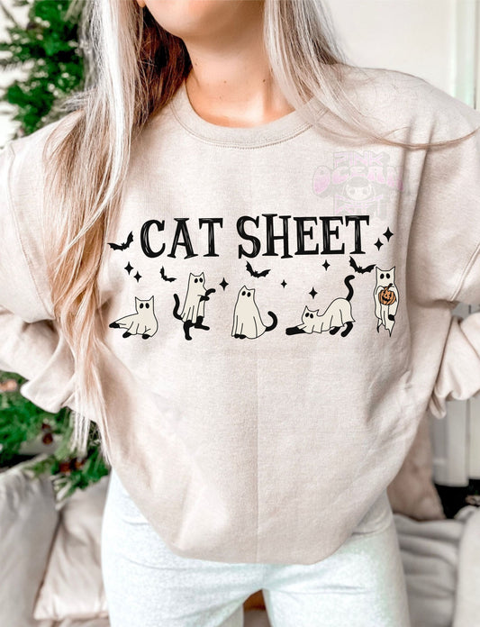 Cat Sheet DTF Transfer Design