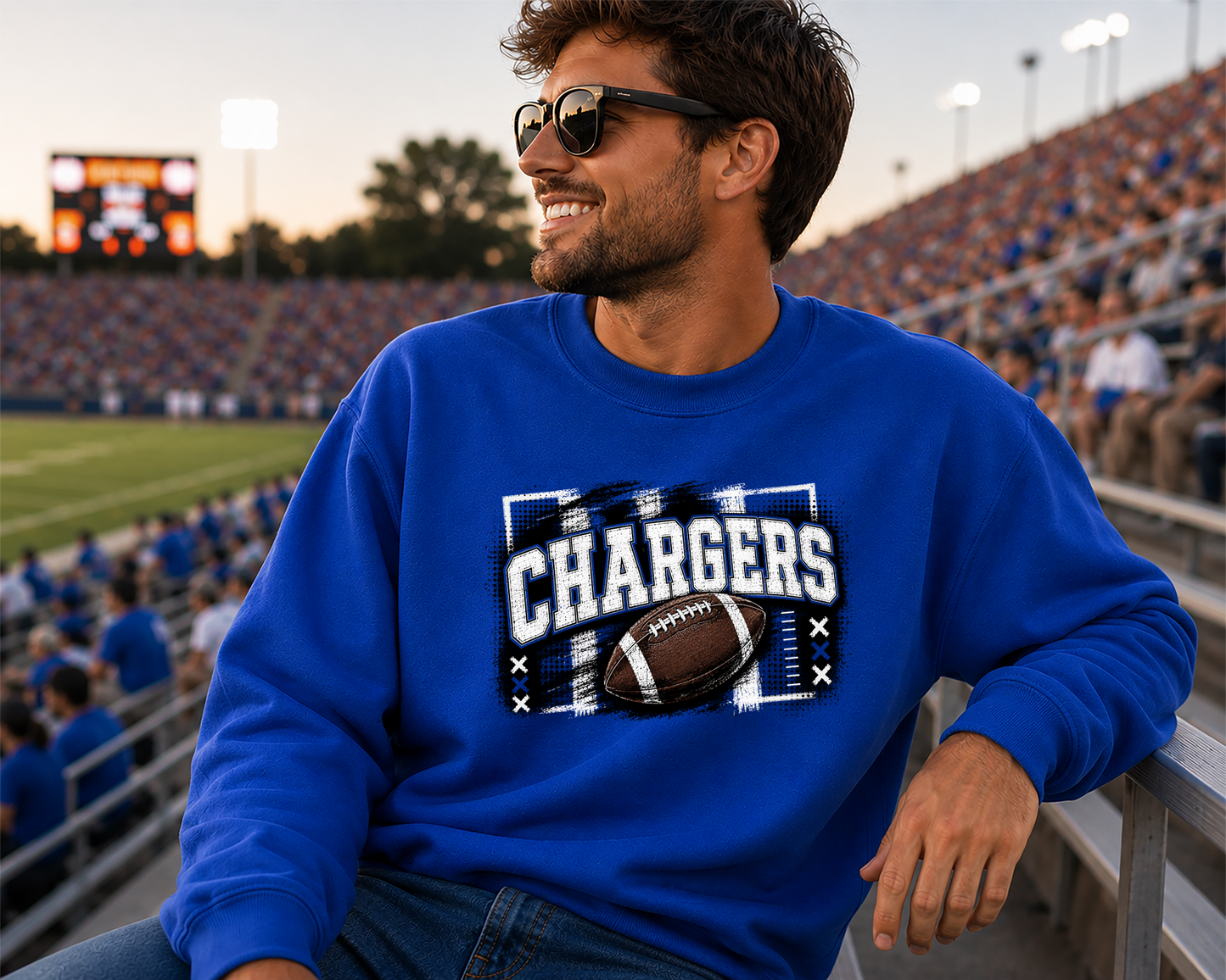 Mascot Gridiron Grunge DTF Transfer