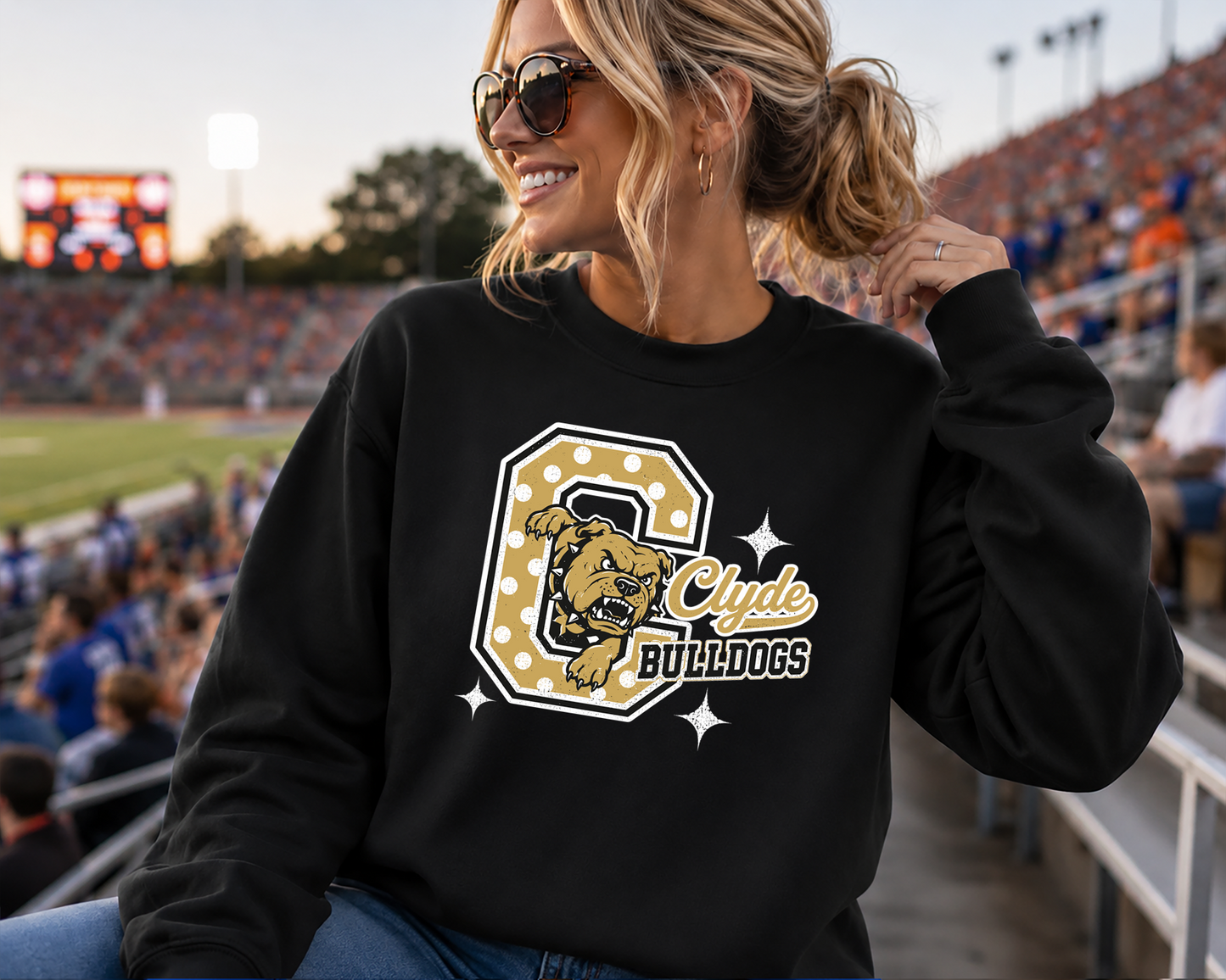 Mascot Hometown Spirit polka dots DTF Transfer