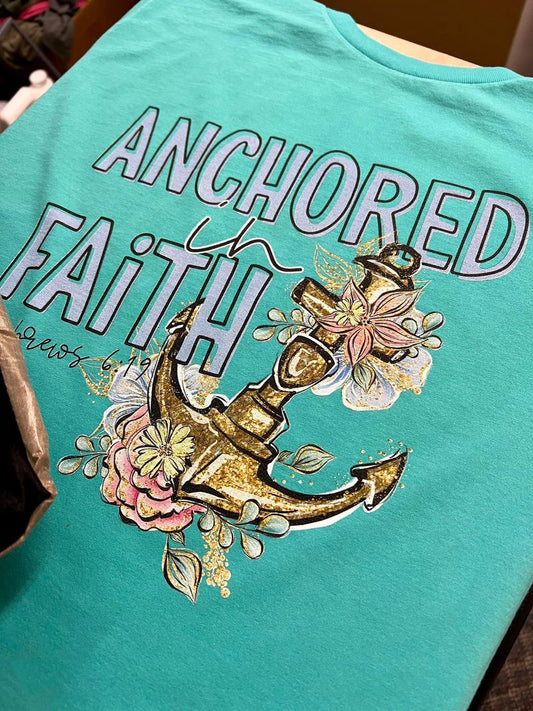 Anchored Faith DTF Transfer Design Bev