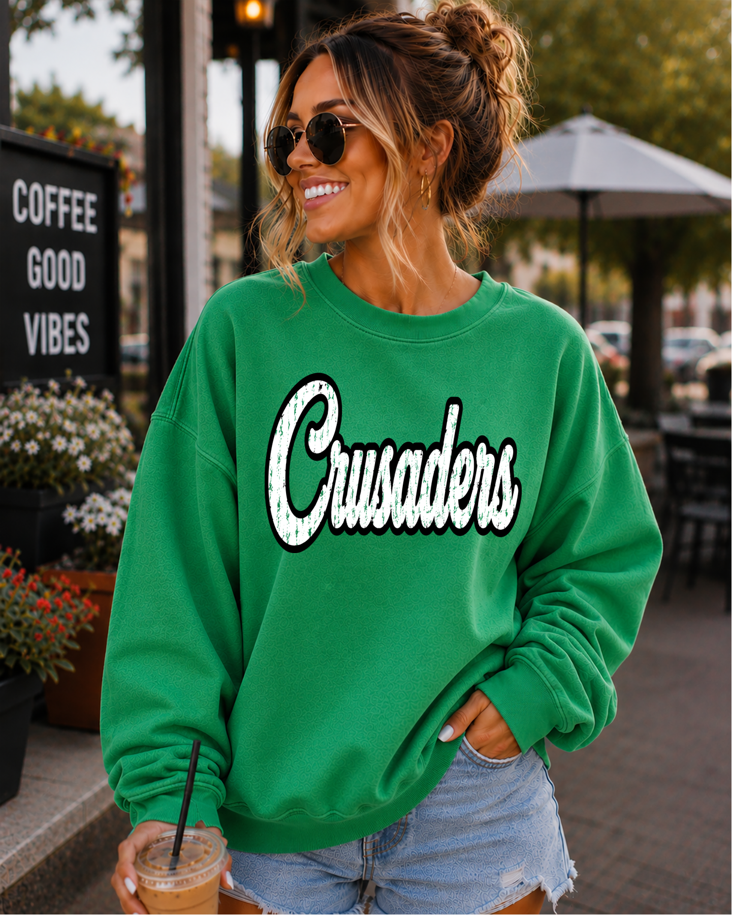 Mascot varsity script distressed DTF Transfer