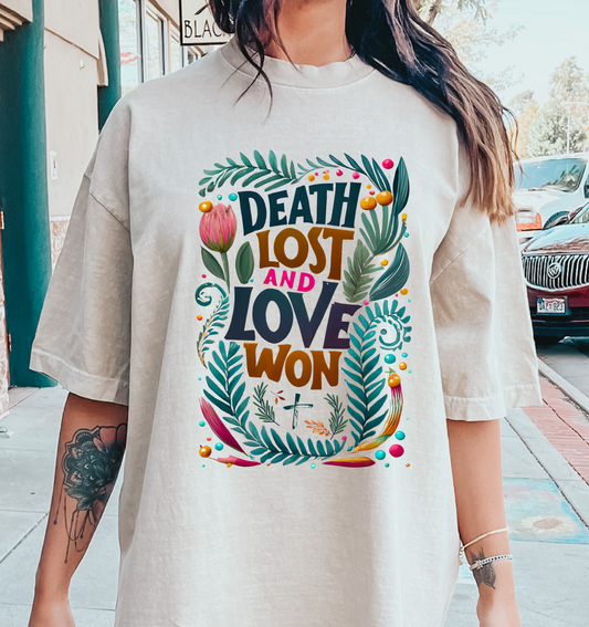 Death Lost and Love Won DTF Transfer Design