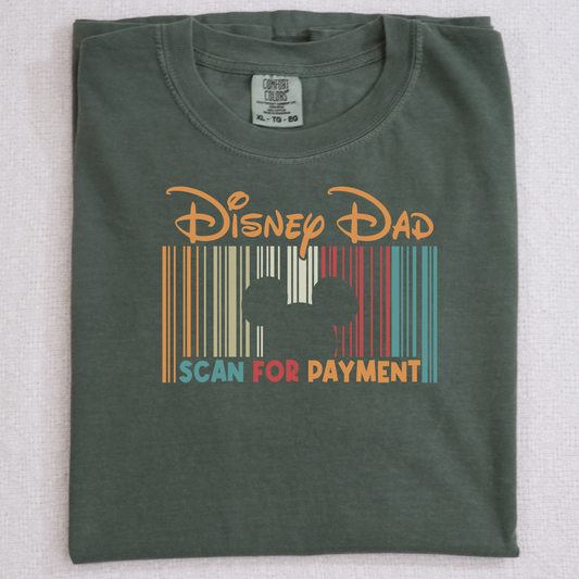 disney dad scan for payment DTF Transfer Design