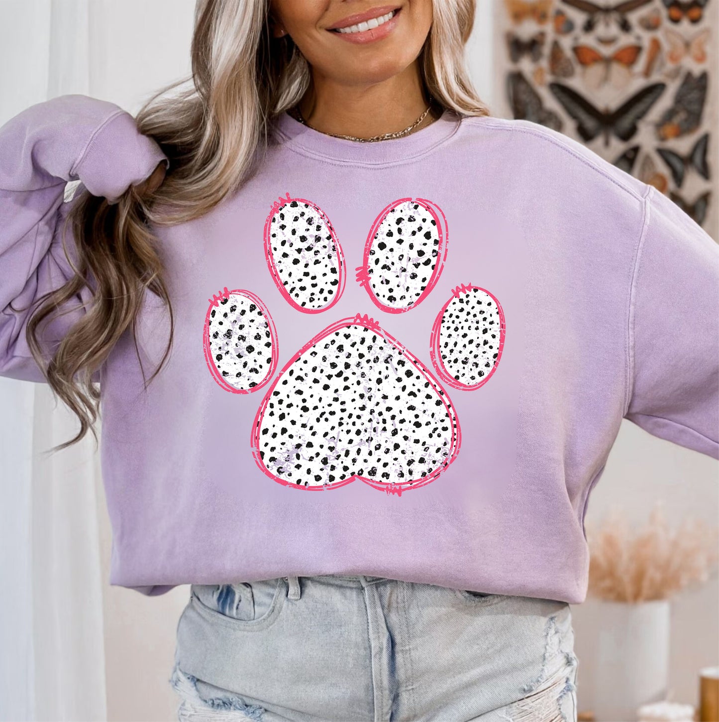 Dalmatian Dog Paw DTF Transfer Design ozan