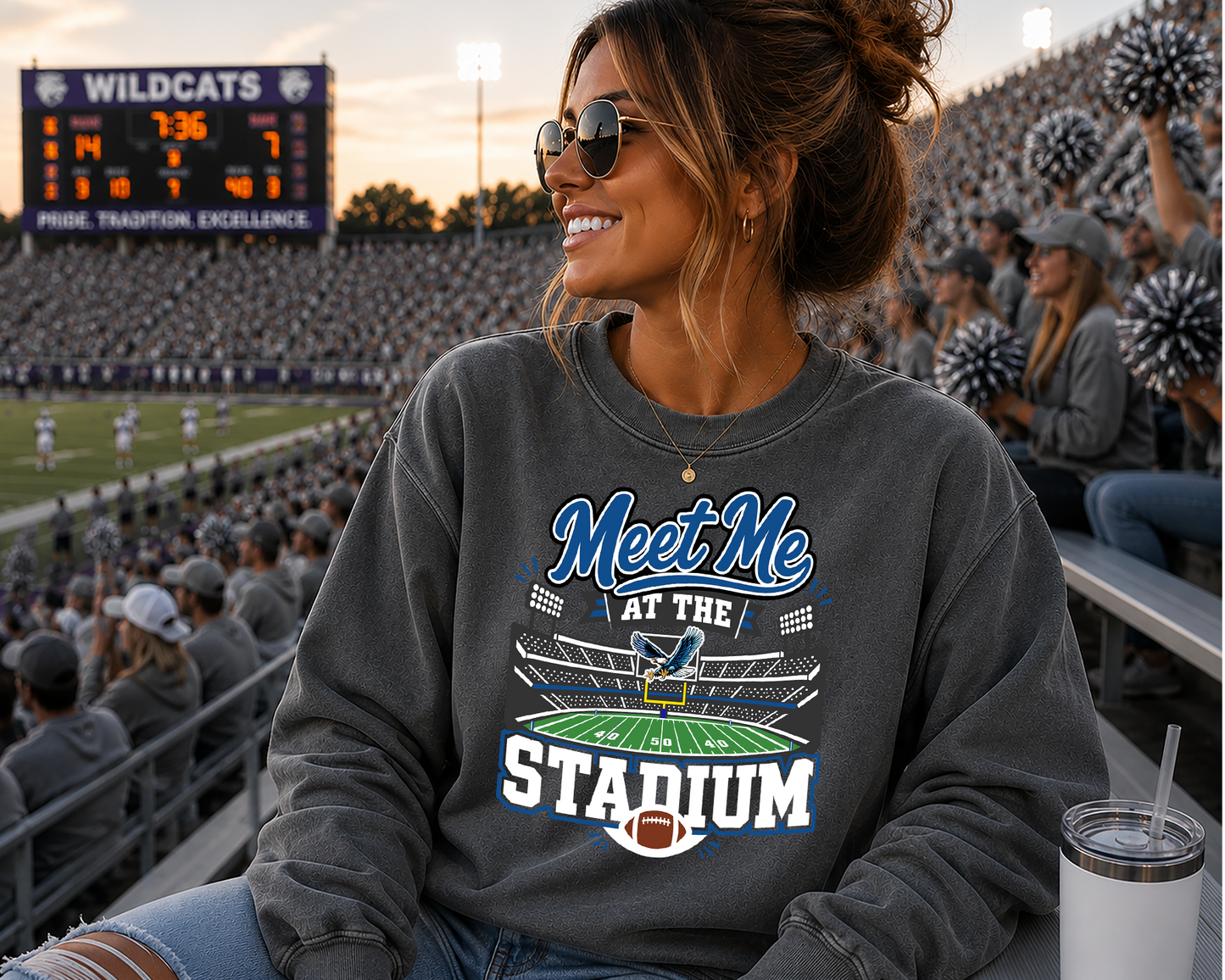 Mascot Meet Me at the Stadium DTF Transfer