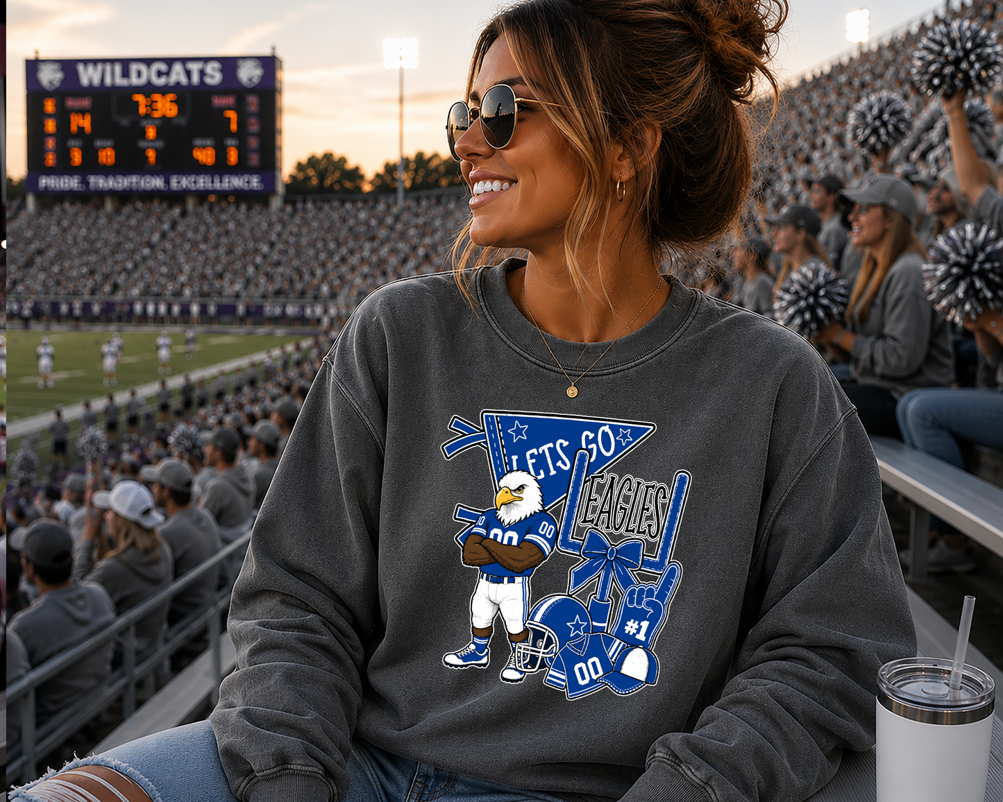 Mascot sideline spirits DTF Transfer