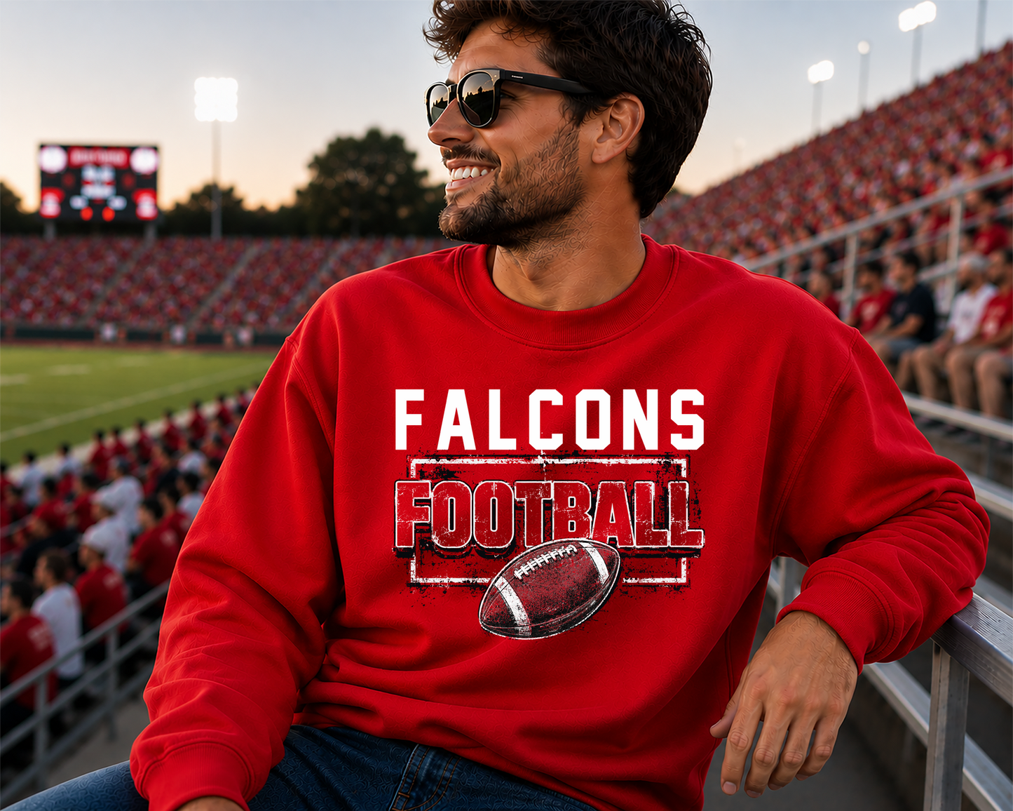 Mascot grunge football DTF Transfer