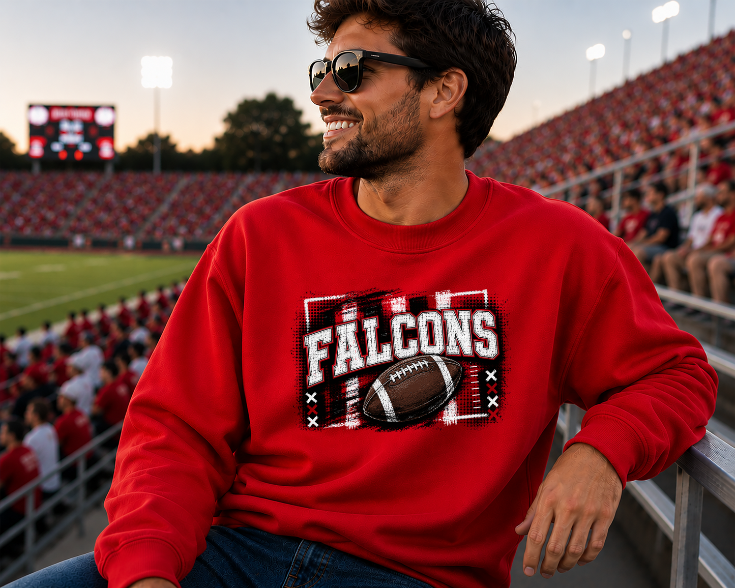 Mascot Gridiron Grunge DTF Transfer