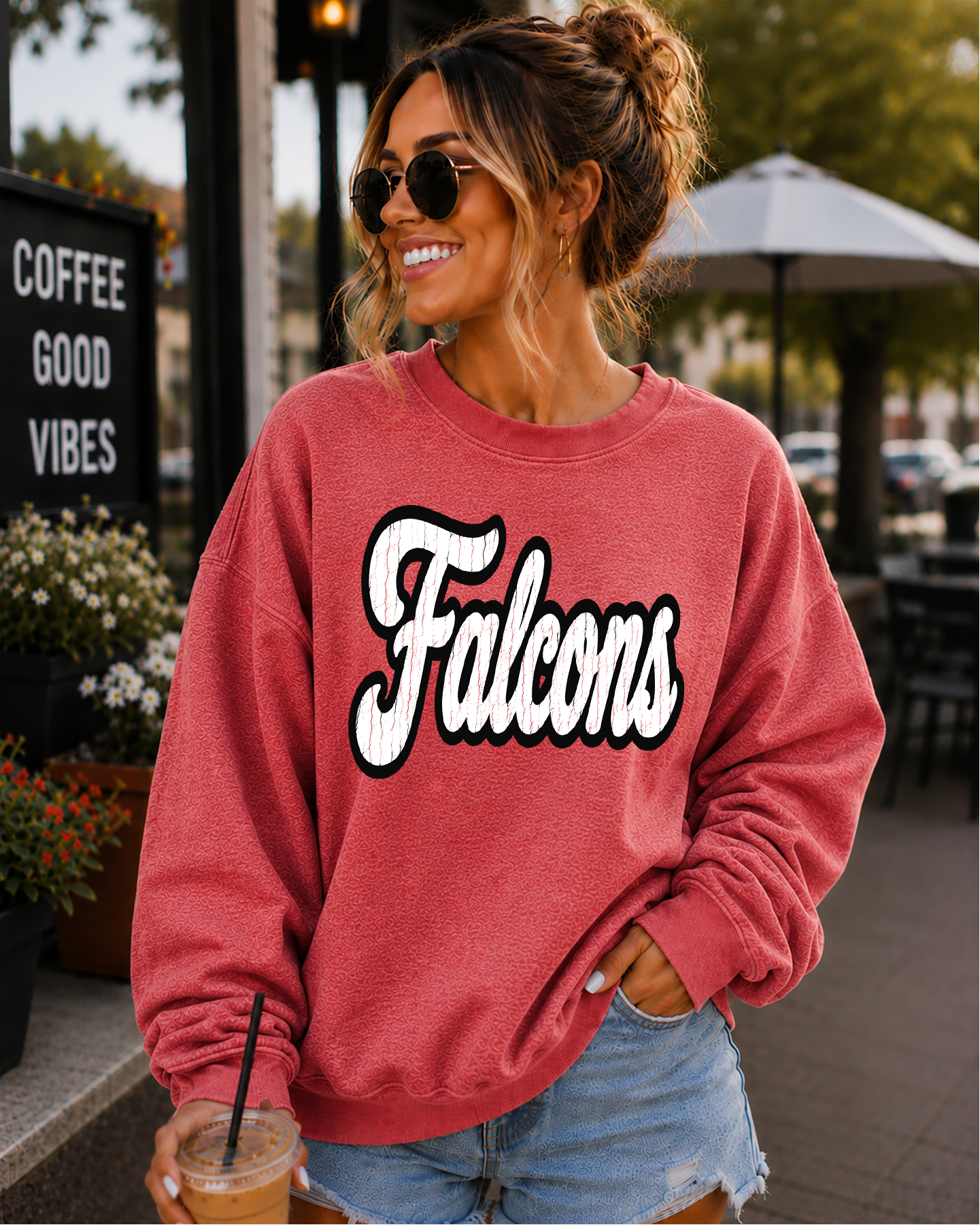 Mascot varsity script distressed DTF Transfer