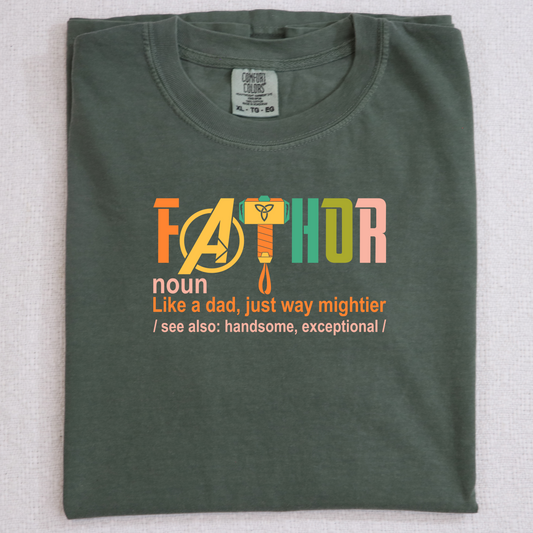 fathor Noun Thor DTF Transfer Design