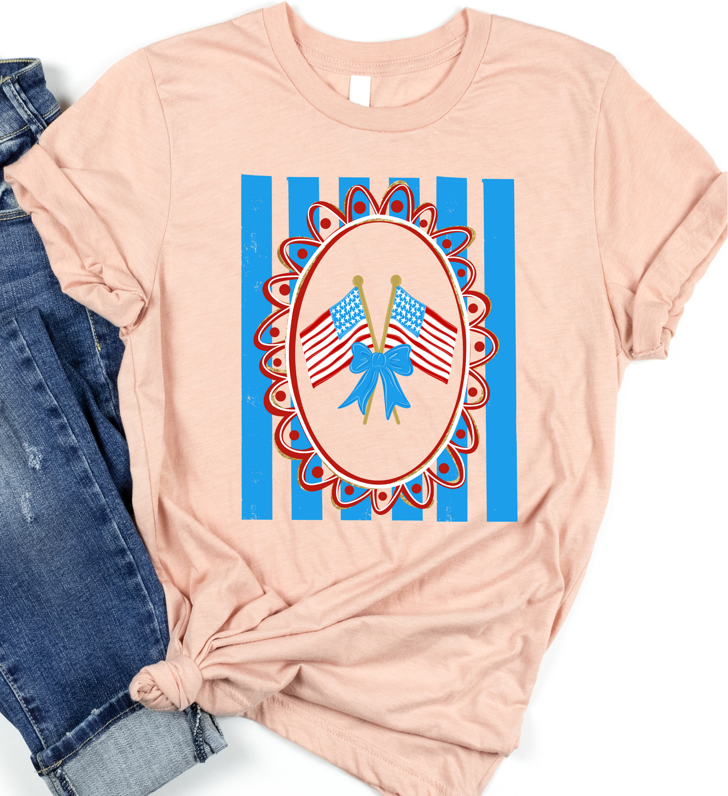 Flags bow DTF Transfer design