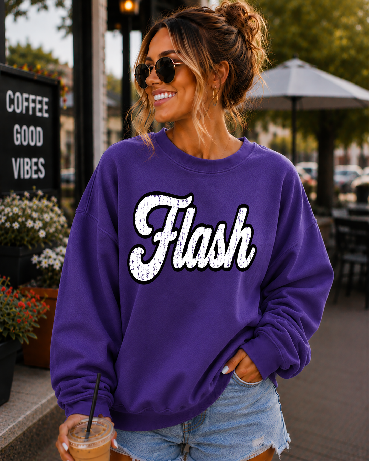 Mascot varsity script distressed DTF Transfer