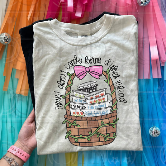 Forget about candy bring dishes instead DTF Transfer Design