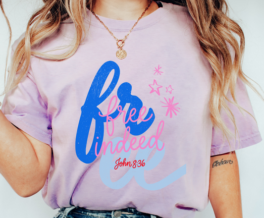 Free indeed 2 stars DTF Transfer Design