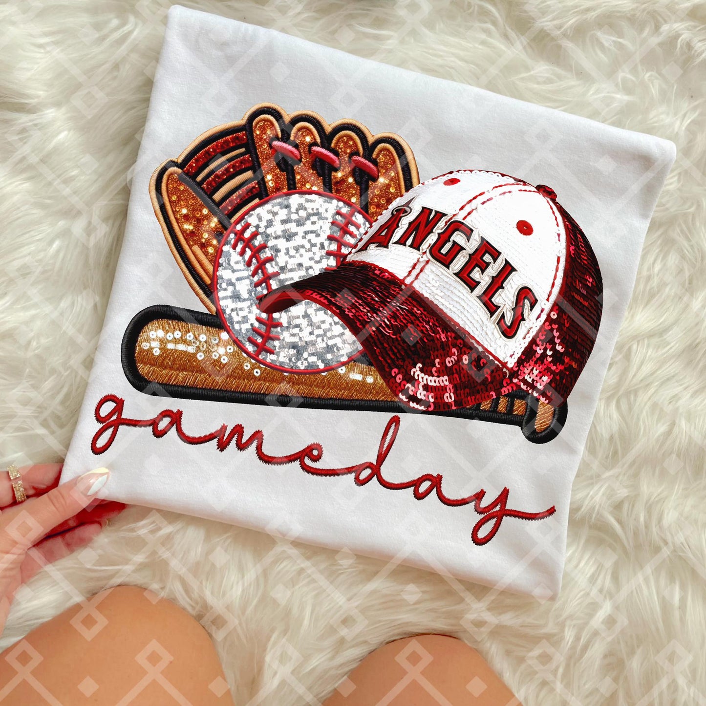 Game Day MLB Teams sequins DTF Transfer CC