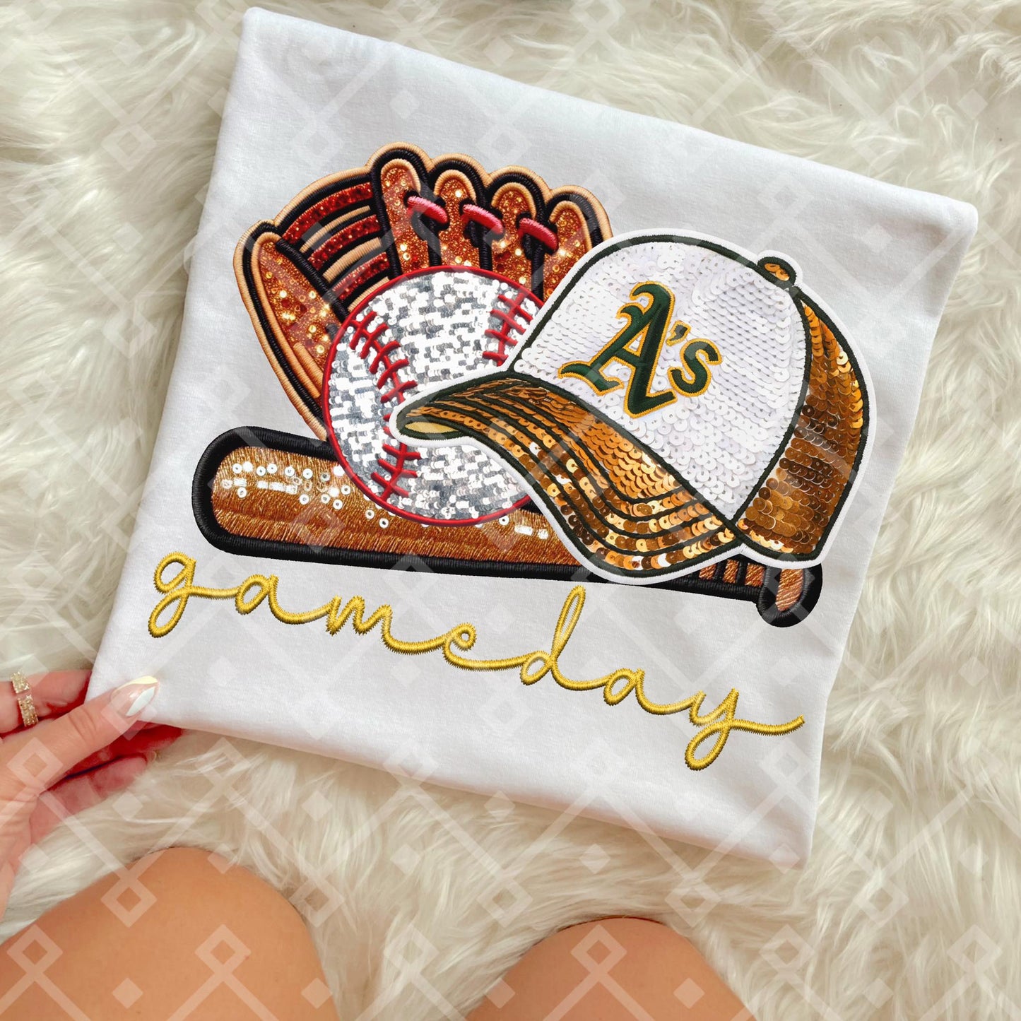 Game Day Arizona Diamonds sequins DTF Transfer CC