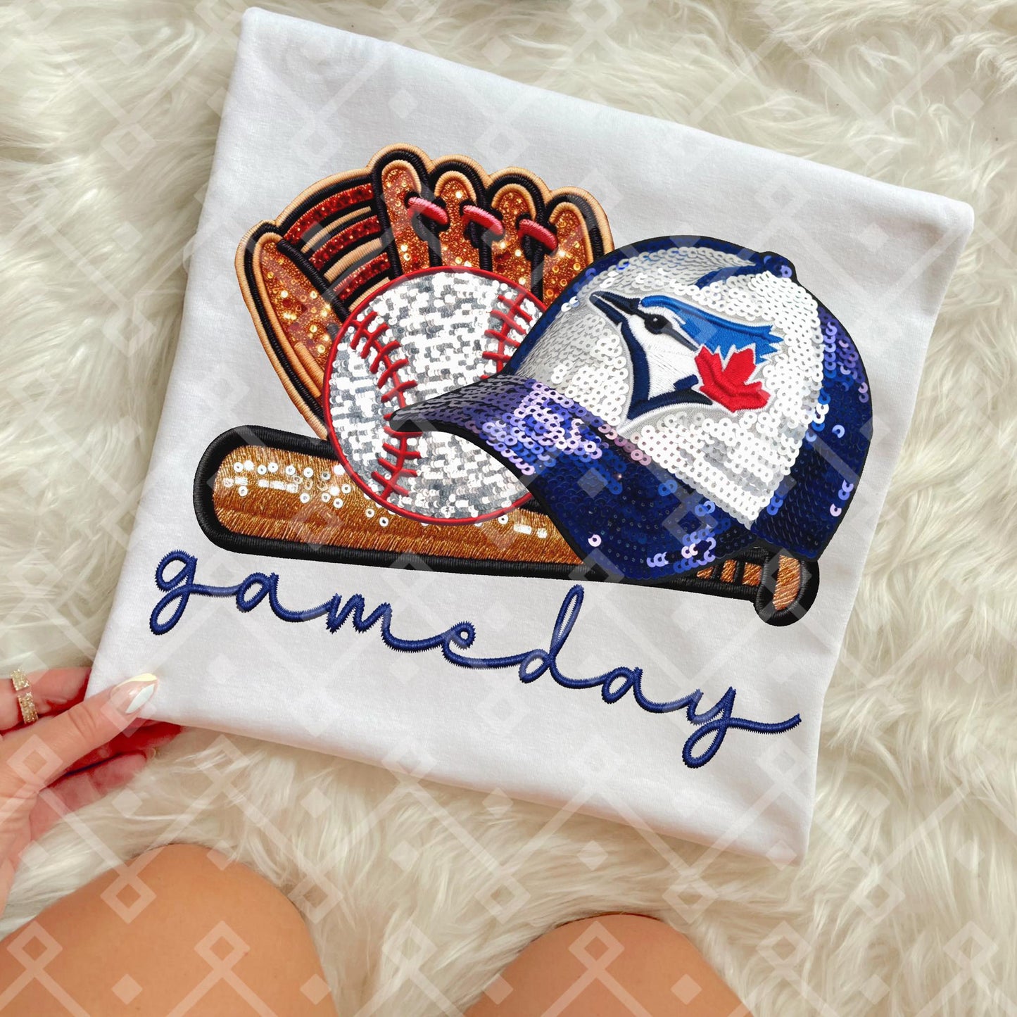 Game Day MLB Teams sequins DTF Transfer CC