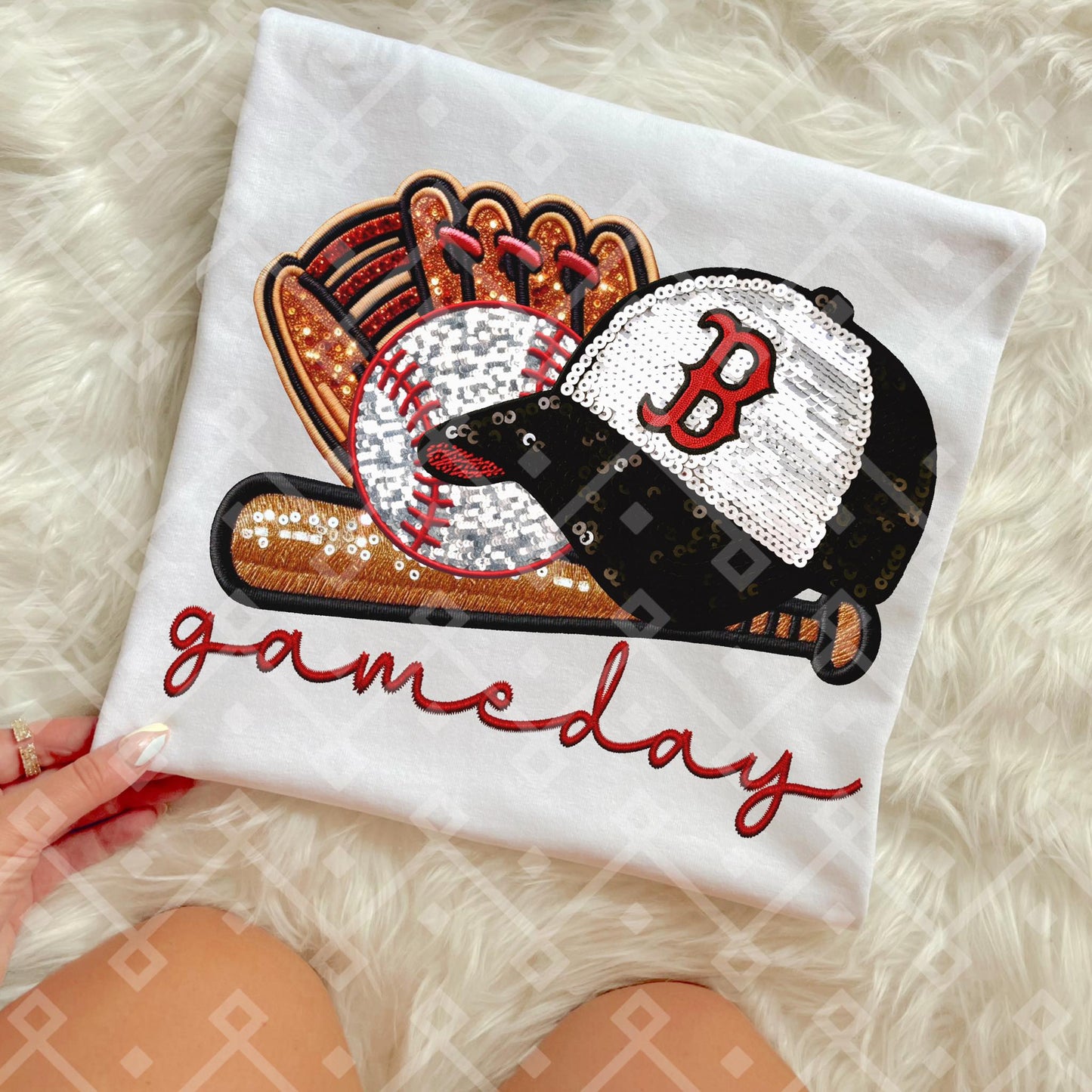 Game Day MLB Teams sequins DTF Transfer CC