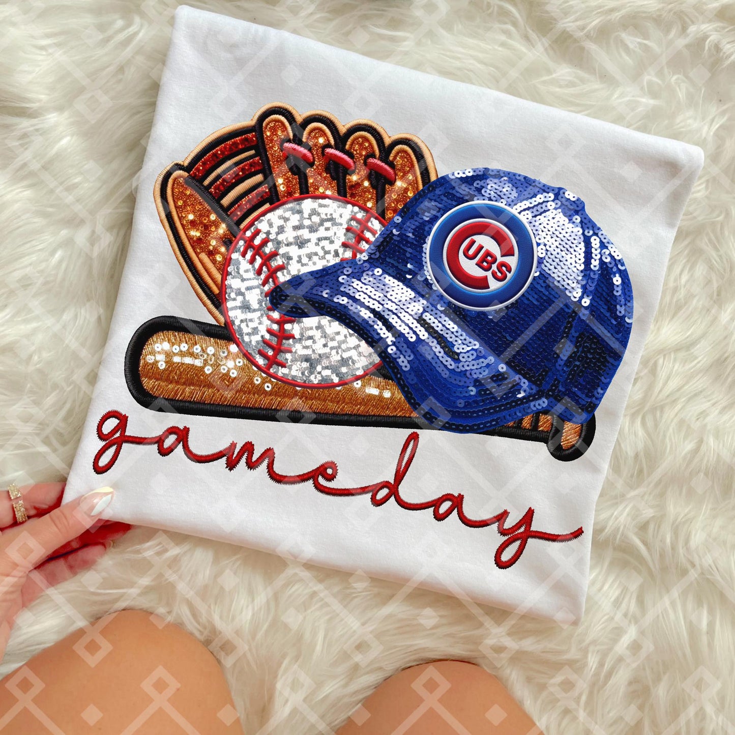 Game Day MLB Teams sequins DTF Transfer CC