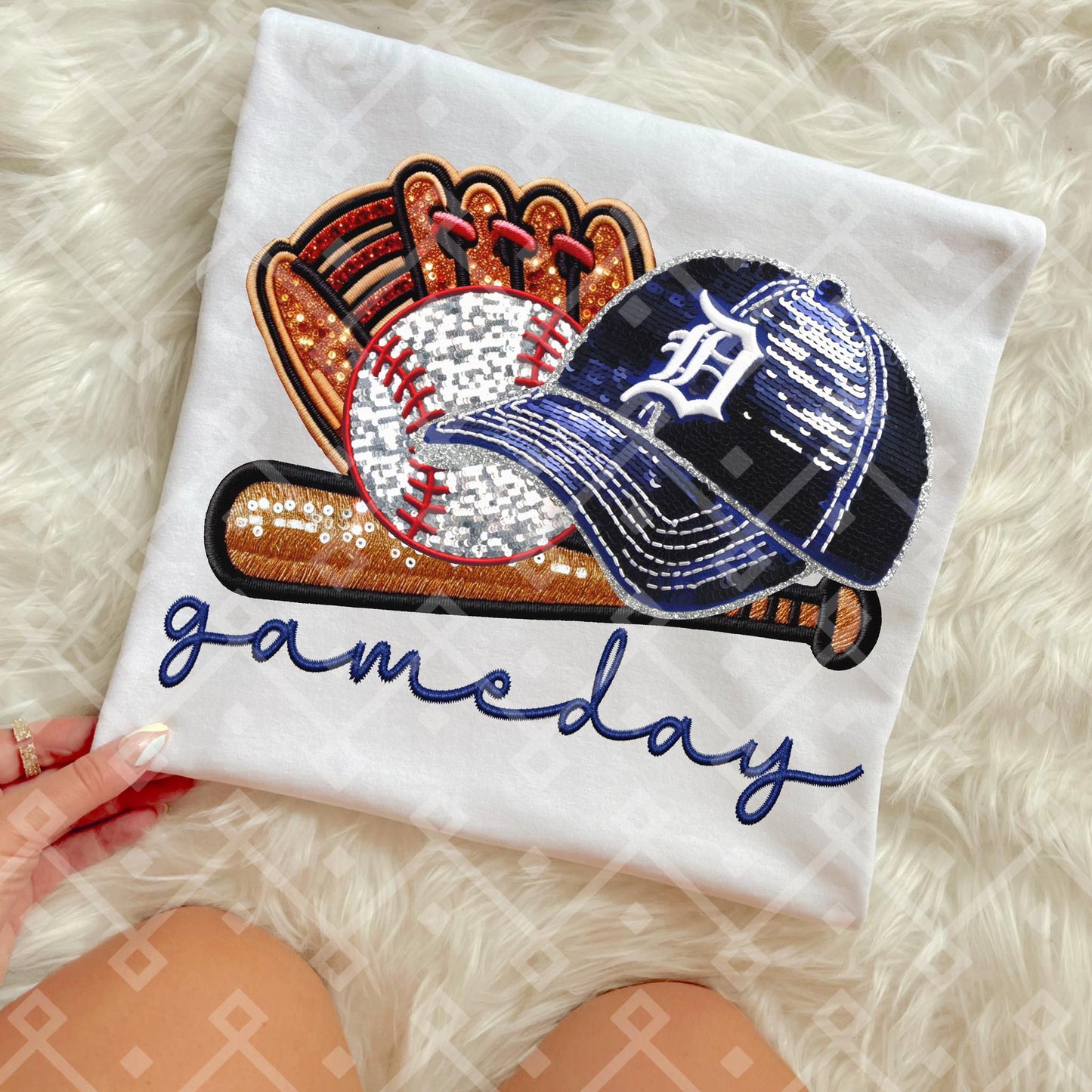Game Day MLB Teams sequins DTF Transfer CC