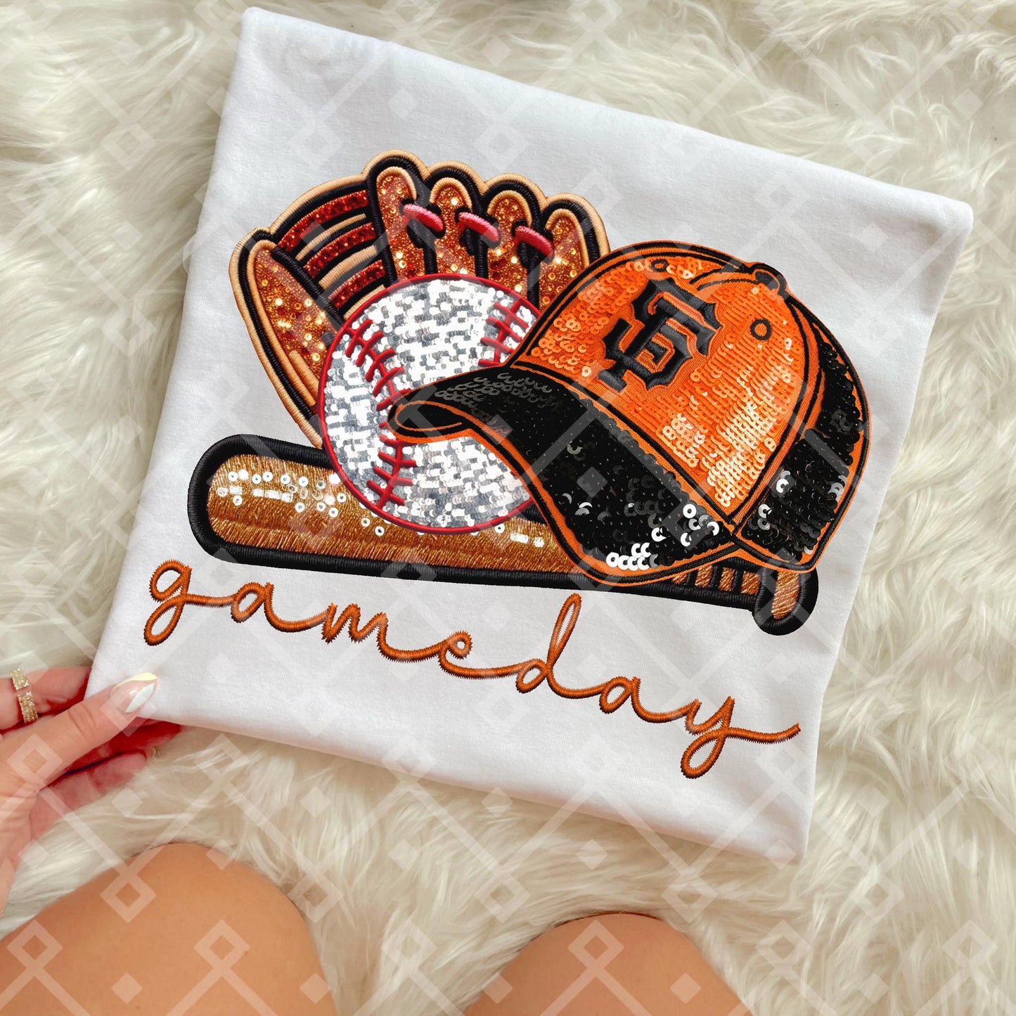 Game Day MLB Teams sequins DTF Transfer CC