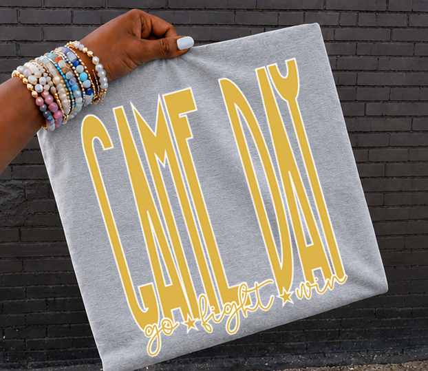Game Day Go Fight Win choose your color DTF Transfer Design