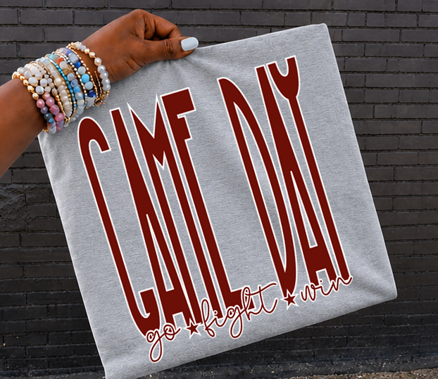 Game Day Go Fight Win choose your color DTF Transfer Design