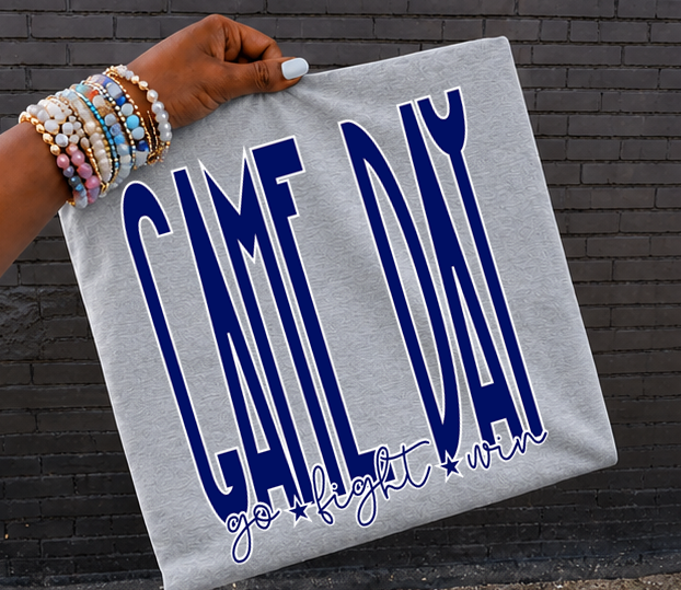 Game Day Go Fight Win choose your color DTF Transfer Design