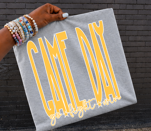 Game Day Go Fight Win choose your color DTF Transfer Design