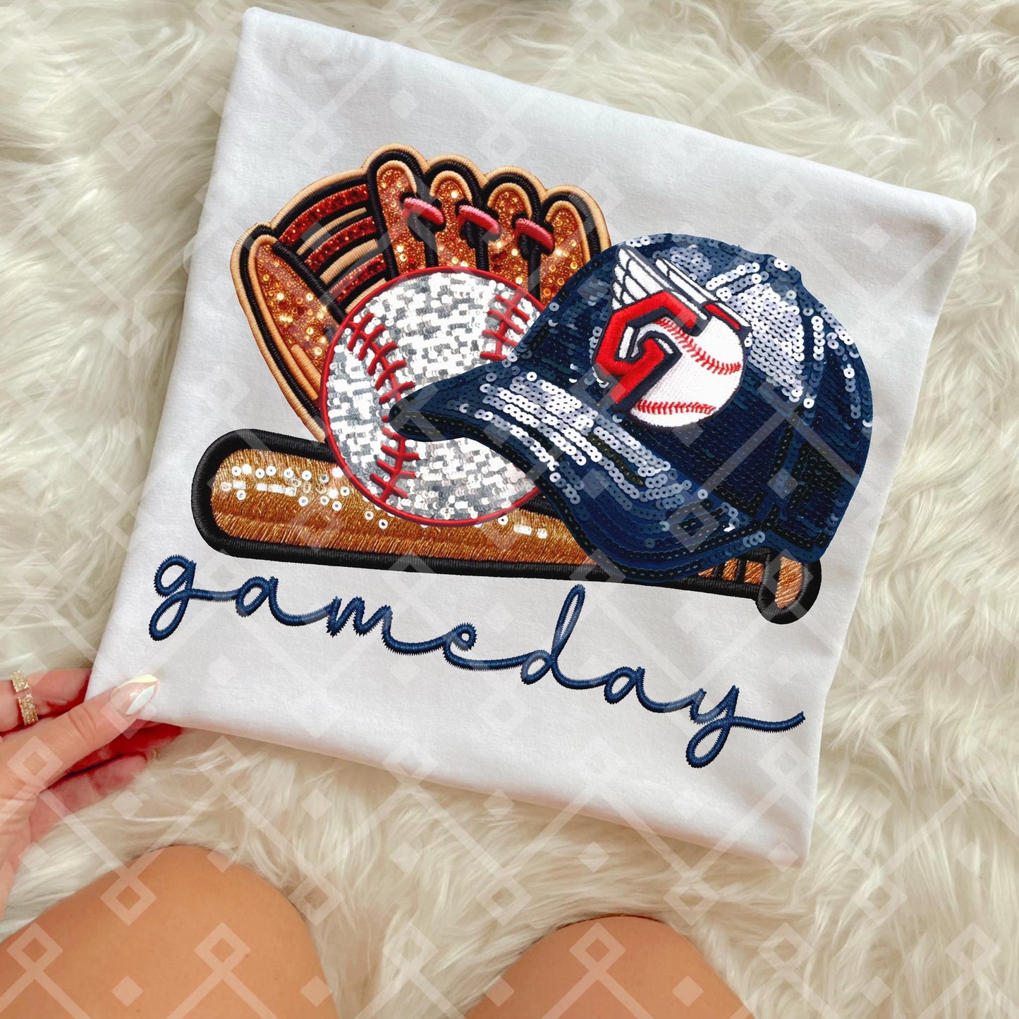 Game Day MLB Teams sequins DTF Transfer CC