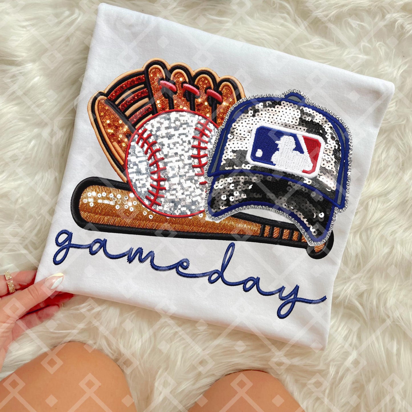 Game Day MLB Teams sequins DTF Transfer CC