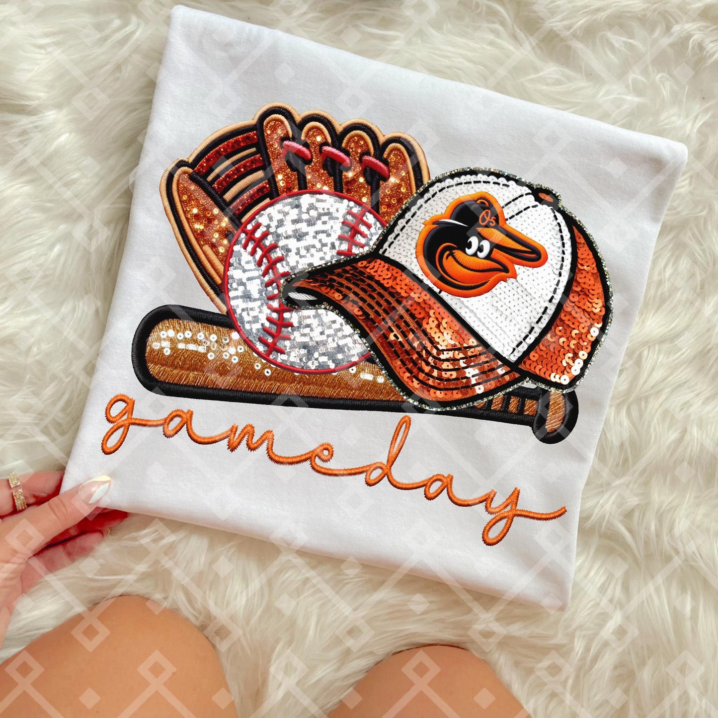 Game Day MLB Teams sequins DTF Transfer CC