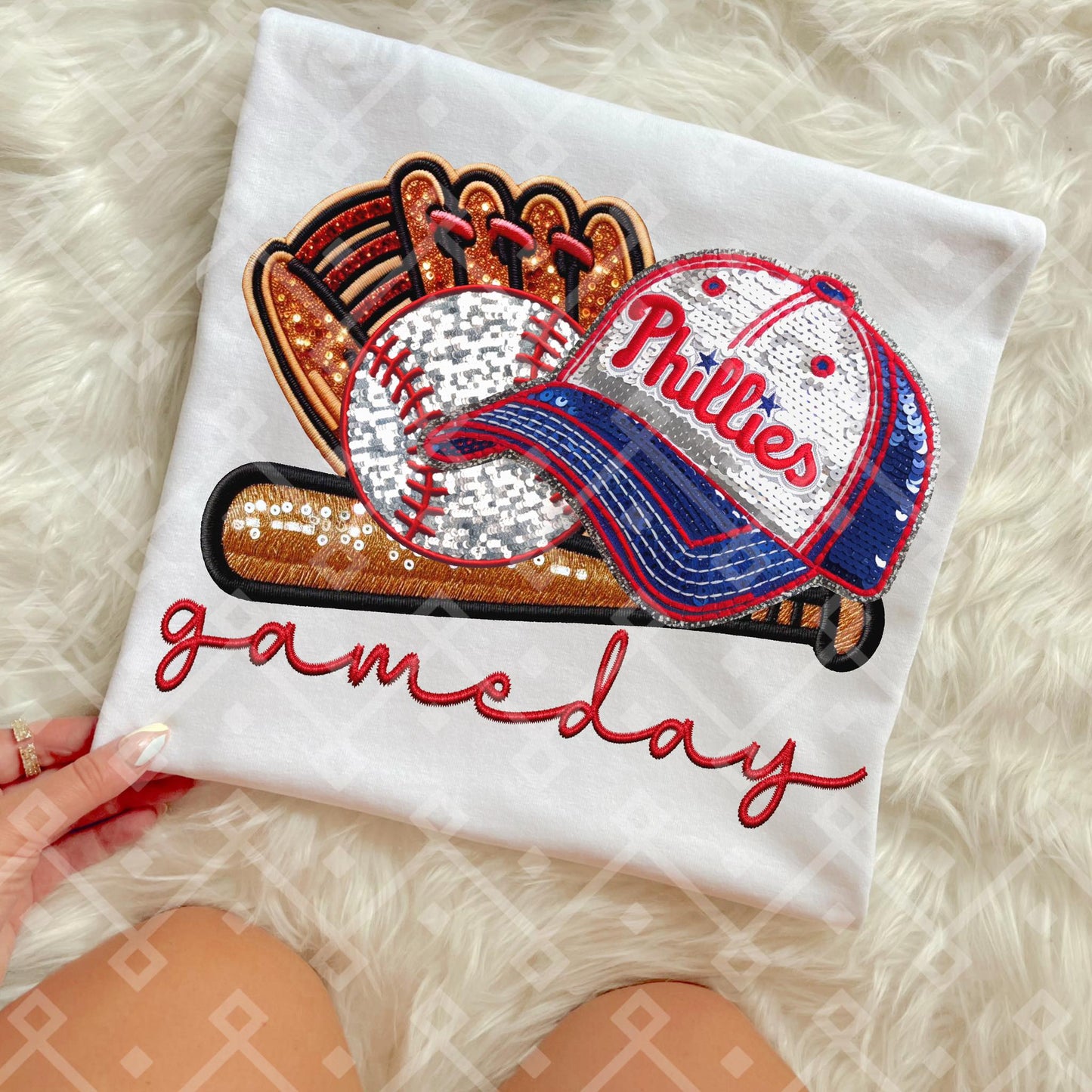 Game Day MLB Teams sequins DTF Transfer CC