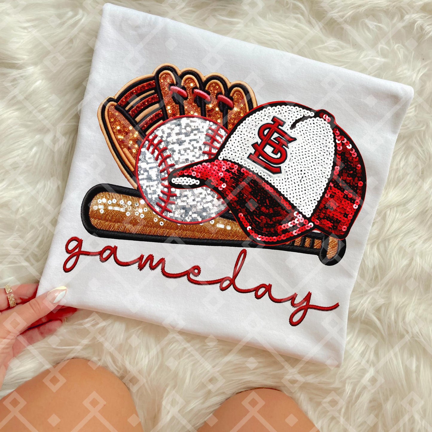 Game Day MLB Teams sequins DTF Transfer CC