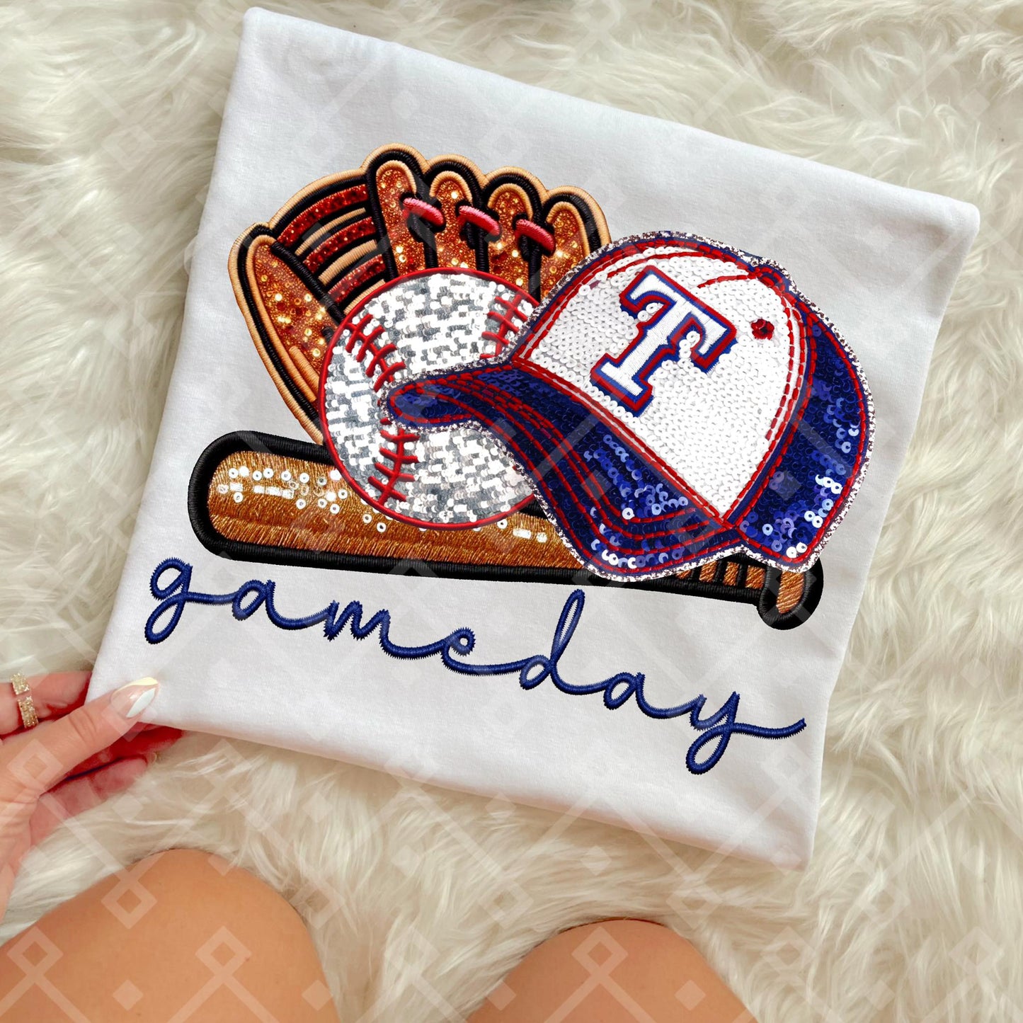 Game Day MLB Teams sequins DTF Transfer CC