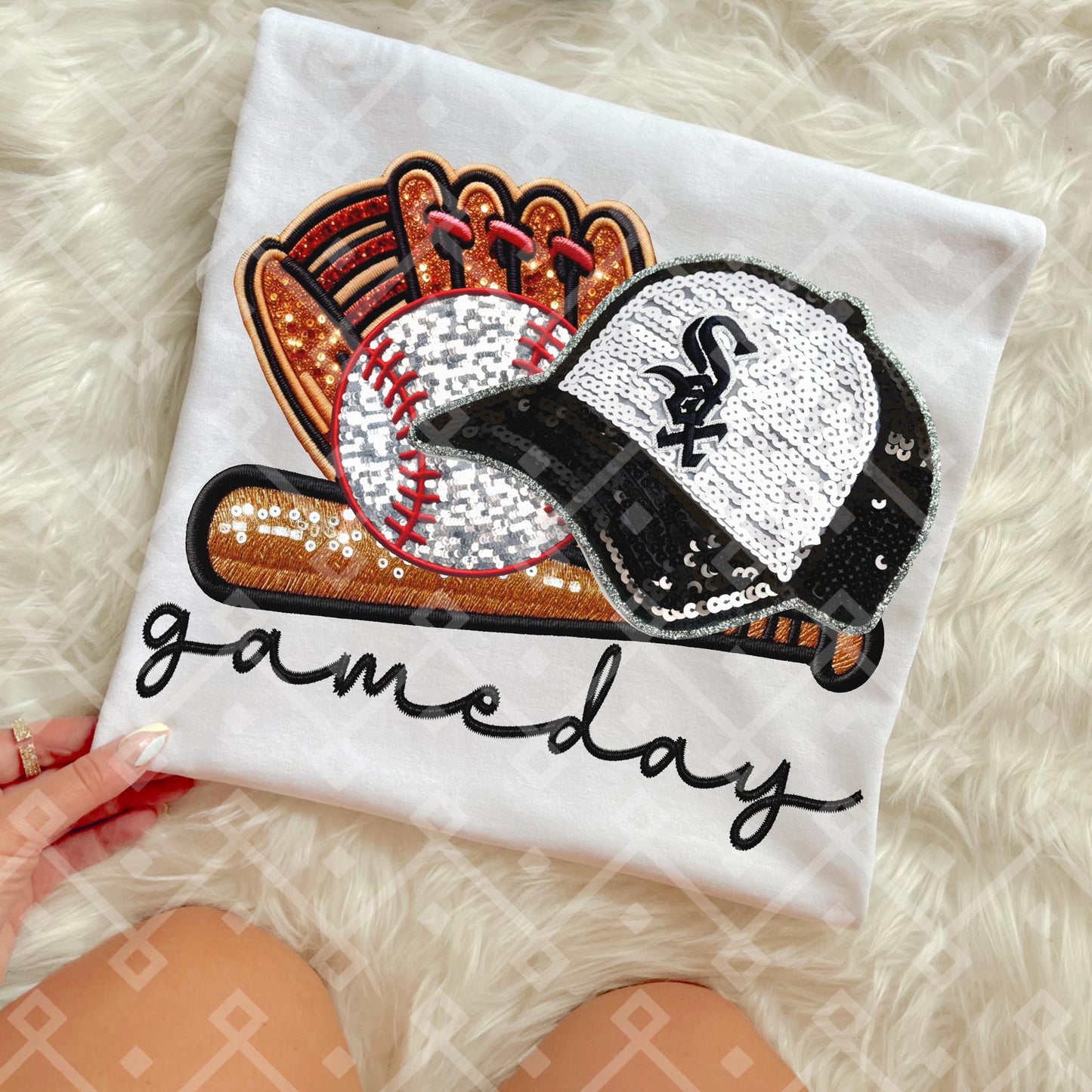 Game Day MLB Teams sequins DTF Transfer CC