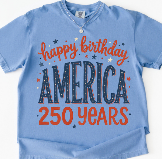 happy birthday america DTF Transfer design