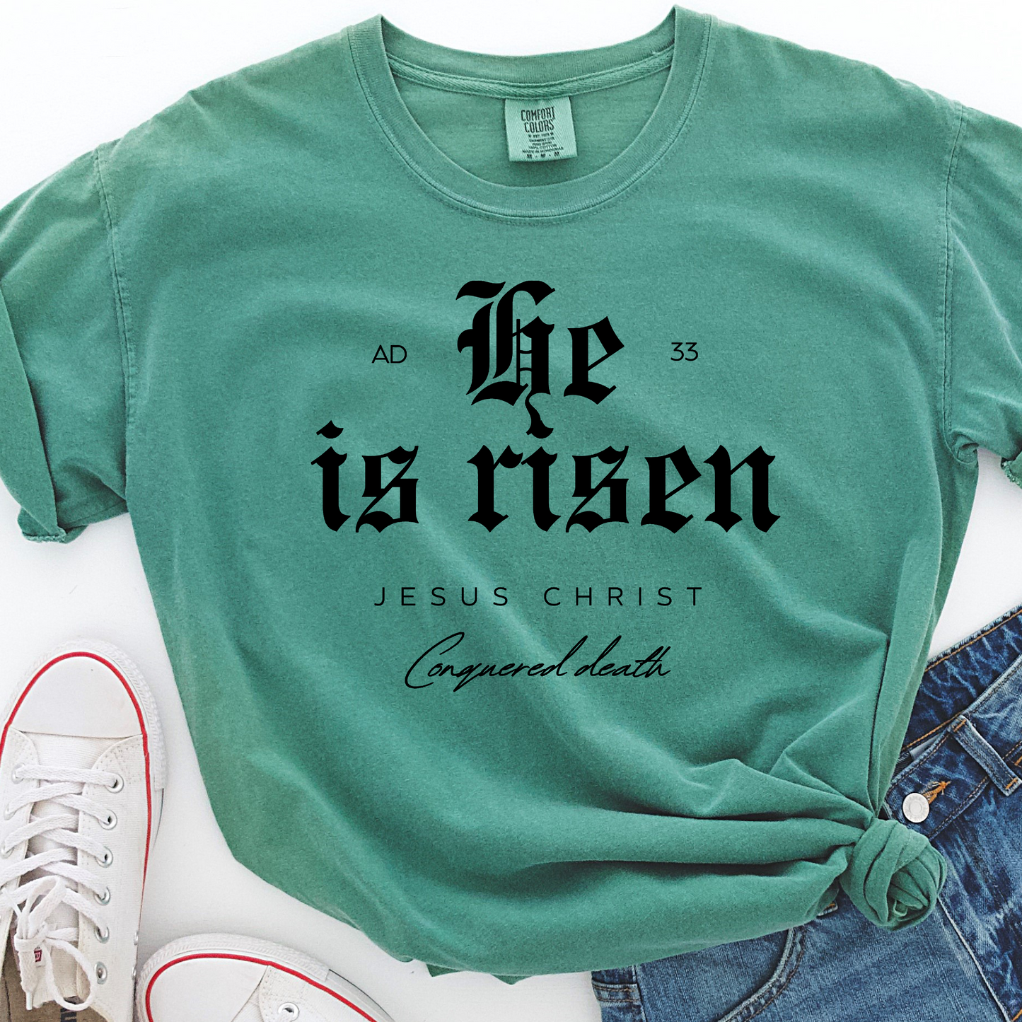 He is Risen Jesus Christ DTF Transfer Design