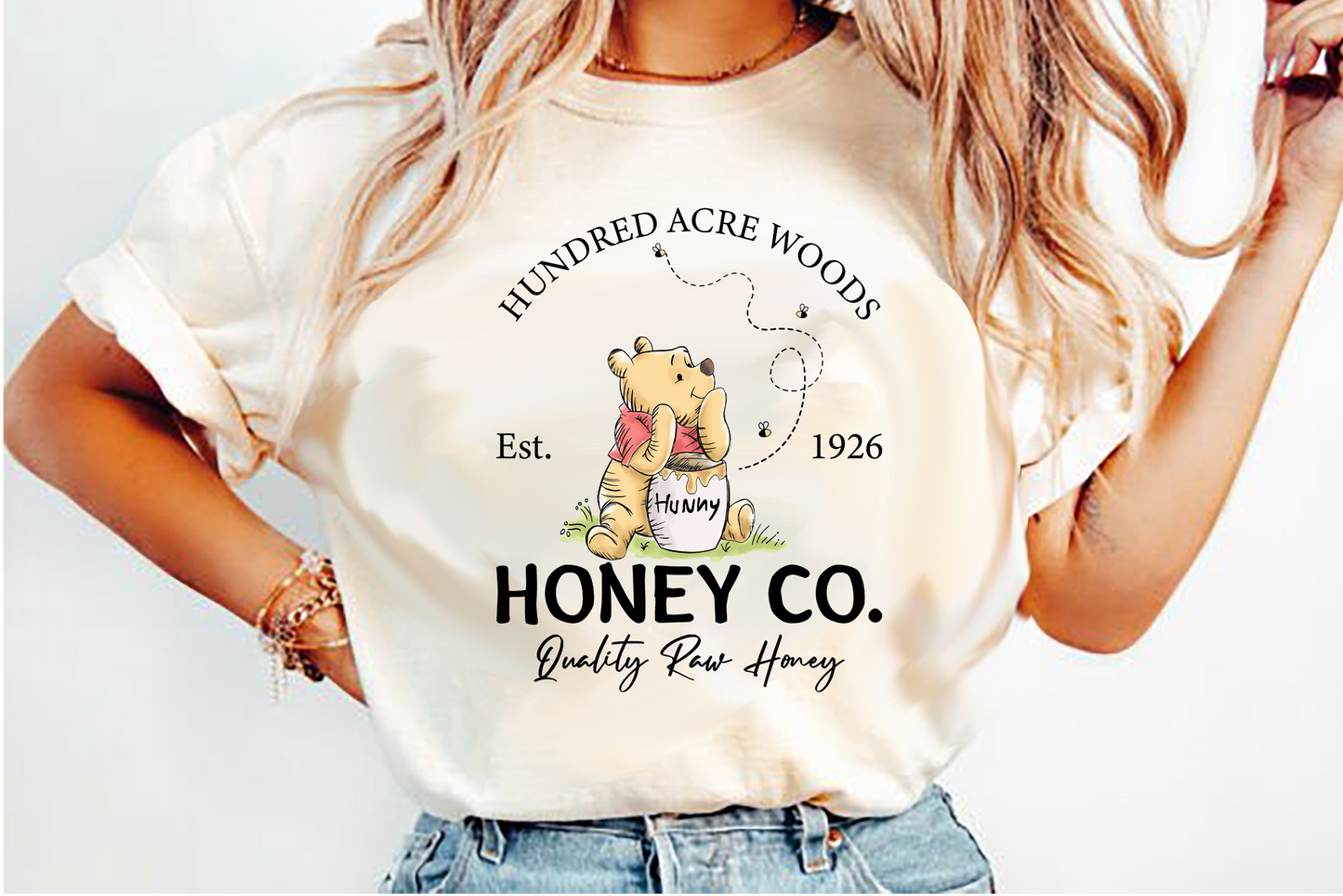 honey co Pooh-01 DTF Transfer Design