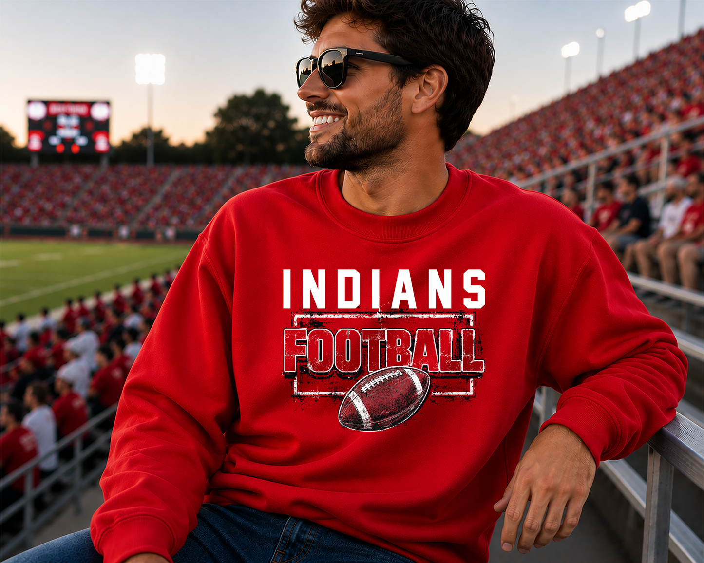 Mascot grunge football DTF Transfer
